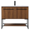 Elegant Decor 40 Inch Single Bathroom Vanity In Walnut Brown VF42040WB